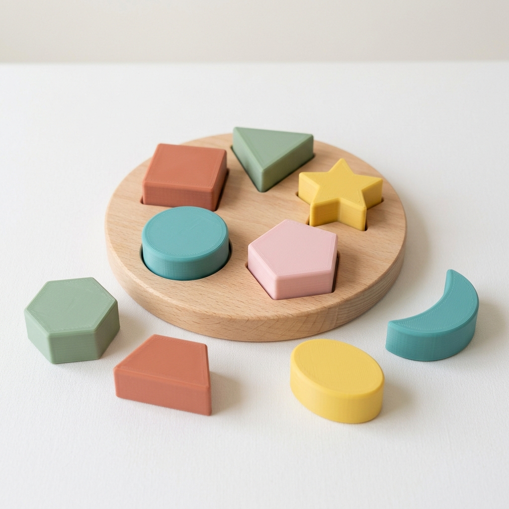 3D Montessori Geometrik Eşleştirme